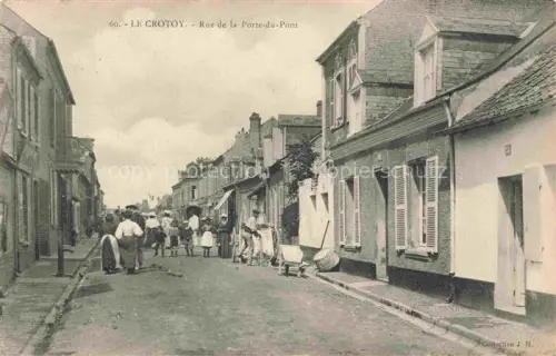 AK / Ansichtskarte Le Crotoy ABBEVILLE 80 Somme Rue de la Porte-du-Pont