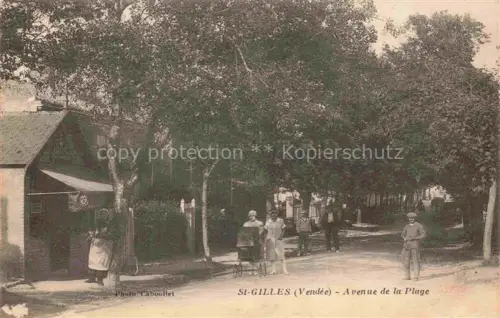AK / Ansichtskarte St-Gilles -Croix-de-Vie 85 Vendee Avenue de la Plage