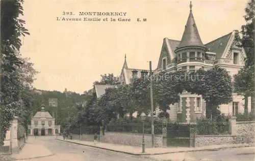 AK / Ansichtskarte Montmorency  Sarcelles 95 Val-d Oise Avenue Emilie et la gare