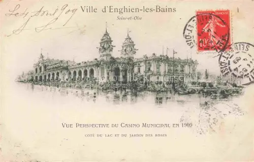 AK / Ansichtskarte Enghien-les-Bains SARCELLES 95 Val-d Oise Vue perspective du Casino Municipal