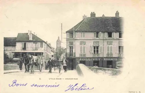 AK / Ansichtskarte L Isle-Adam PONTOISE 95 Val-d Oise Grande Rue