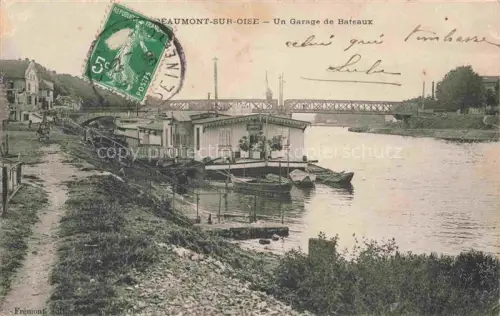 AK / Ansichtskarte Beaumont-sur-Oise PONTOISE 95 Val-d Oise Un garage de bateaux