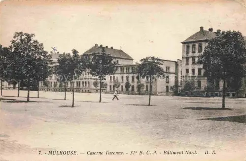 AK / Ansichtskarte MULHOUSE Muehlhausen 68 Haut-Rhin Caserne Turenne 31e B.C.P. Bâtiment Nord