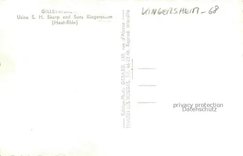 AK / Ansichtskarte Kingersheim Mulhouse 68 Haut Rhin Usine S. H. Sharp and Sons