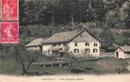 AK / Ansichtskarte Werschmatt Oderen Thann 68 Haut Rhin Café Auguste Erny