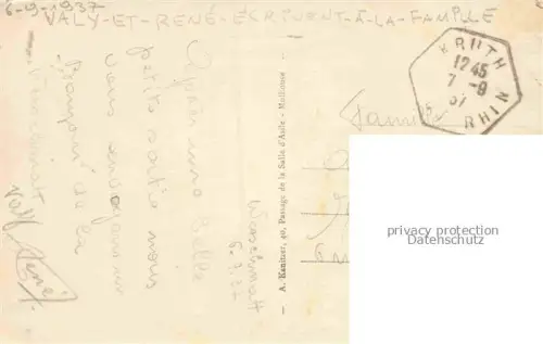 AK / Ansichtskarte Werschmatt Oderen Thann 68 Haut Rhin Café Auguste Erny