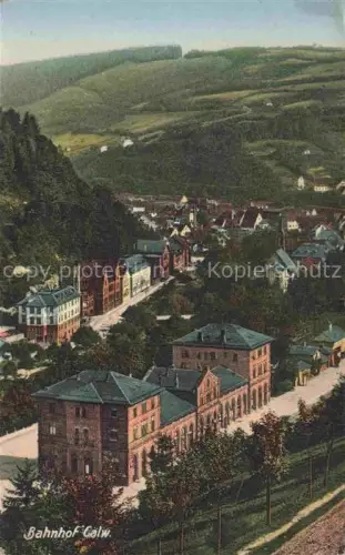 AK / Ansichtskarte Calw Schwarzwald BW Bahnhof Feldpost