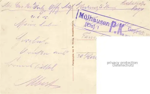 AK / Ansichtskarte Brunsbuettelkoog Partie am Kaiser Wilhelm-Kanal Dampfer Feldpost Pruefstempel