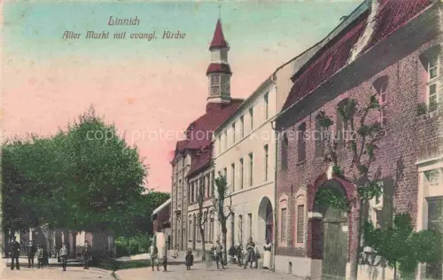 AK / Ansichtskarte Linnich Alter Markt mit evangelischer Kirche