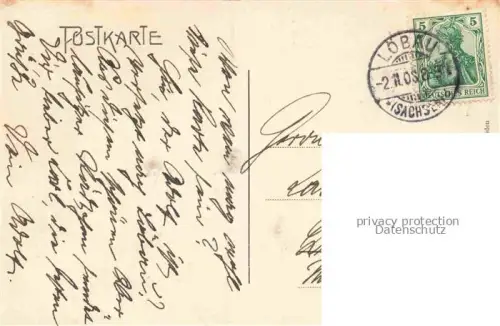 AK / Ansichtskarte Loebau Sachsen Panorama mit Berg