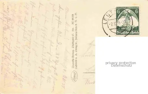 AK / Ansichtskarte Leutkirch Panorama Blick gegen Alpenkette