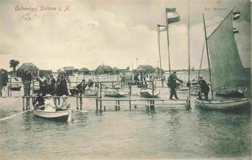 AK / Ansichtskarte DAHME  Ostseebad Schleswig-Holstein Steg Bootsanleger