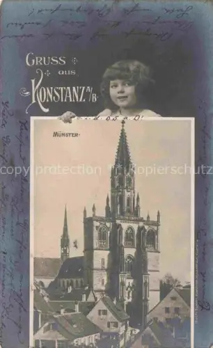 AK / Ansichtskarte KONSTANZ Bodensee BW Muenster Kleines Maedchen