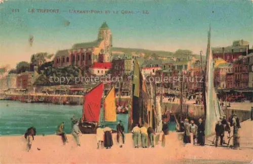 AK / Ansichtskarte LE TREPORT Dieppe 76 Seine-Maritime L Avant Port et le Qual