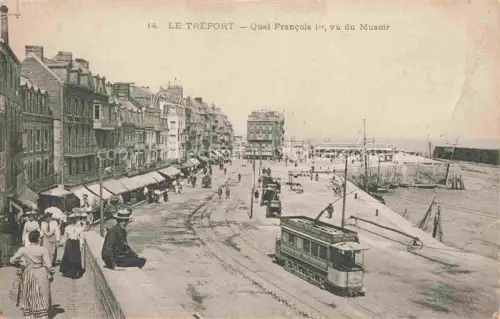 AK / Ansichtskarte LE TREPORT Dieppe 76 Seine-Maritime Quai Francois du Musoir Strassenbahn  