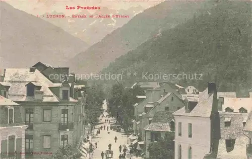 AK / Ansichtskarte LUCHON Bagneres-de-Luchon 31 Haute-Garonne Entree de l Allee d Entigny