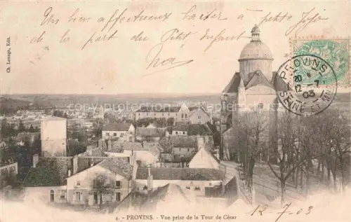 AK / Ansichtskarte PROVINS 77 Seine-et-Marne Vue prise de la Tour de Cesar