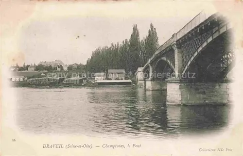 AK / Ansichtskarte Draveil Evry 91 Essonne Champrosay Le Pont