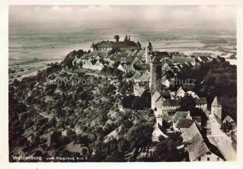 AK / Ansichtskarte Waldenburg Hohenlohekreis BW Fliegeraufnahme mit Schloss