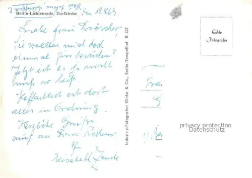 AK / Ansichtskarte Lichtenrade TEMPELHOF-SCHoeNEBERG BERLIN Dorfkirche