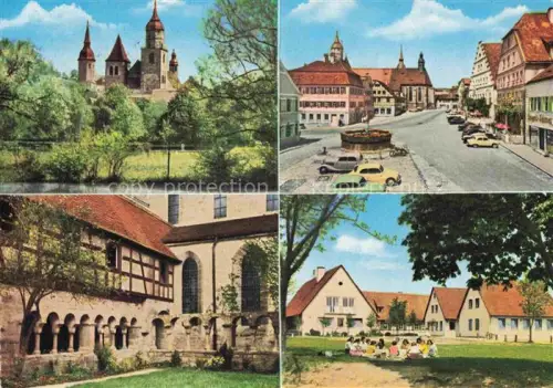 AK / Ansichtskarte Feuchtwangen Tuerme Motiv Marktplatz Kreuzgang Jugendherberge