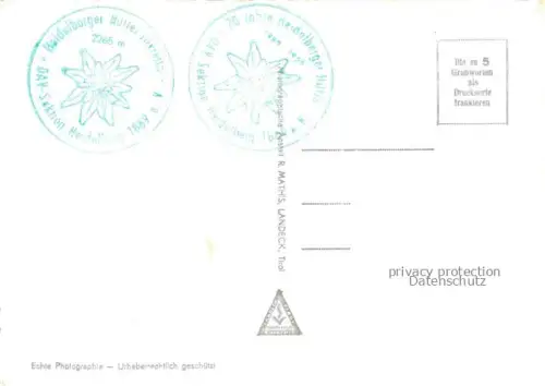 AK / Ansichtskarte Heidelbergerhuette 2265m Silvretta Tirol AT mit Zahnspitz Silvretta