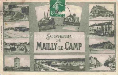 AK / Ansichtskarte Mailly-le-Camp Troyes 10 Aube Garnison Vue partielle