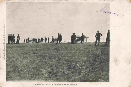 AK / Ansichtskarte Mailly-le-Camp Mailly-sur-Aube Troyes 10 Aube Une mise en batterie