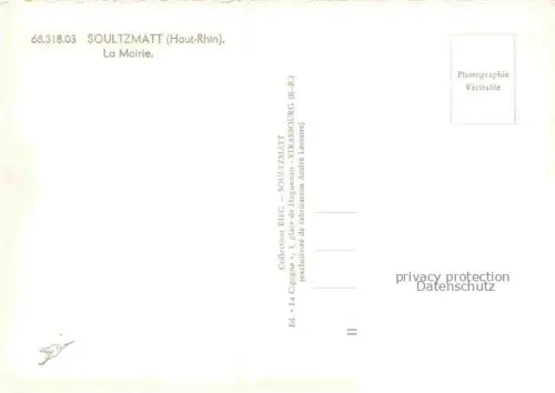 AK / Ansichtskarte Soultzmatt Sulzmatt Guebwiller 68 Haut-Rhin La Mairie