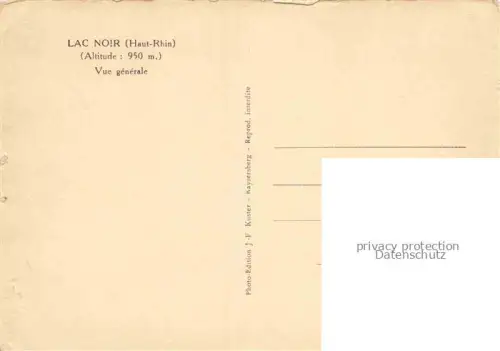 AK / Ansichtskarte Lac Noir Schwarzer See 88 Vosges Vue generale