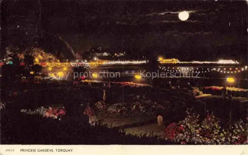 AK / Ansichtskarte Torquay  UK Princess Gardens at Night