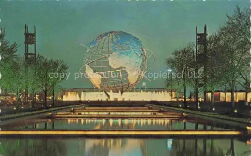 AK / Ansichtskarte Exposition Worlds Fair New York 1964-65 Unisphere Night Scene 
