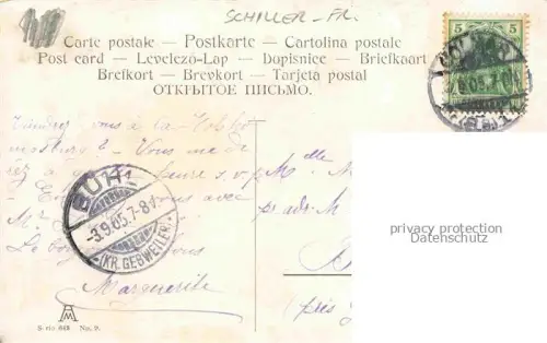 AK / Ansichtskarte SCHILLER Friedrich (1759-1805) Dichter Weimar Schillers Glocke IX Kuehe Schaffe 