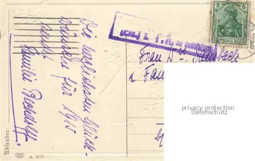 AK / Ansichtskarte Neujahr Annee New Year bringe Frieden und viel glueck Briefe 