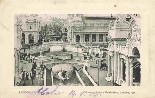 AK / Ansichtskarte Exhibition Franco-British London 1908 Lagoon New York 