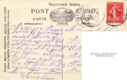 AK / Ansichtskarte Exhibition Franco-British London 1908 Lagoon New York 