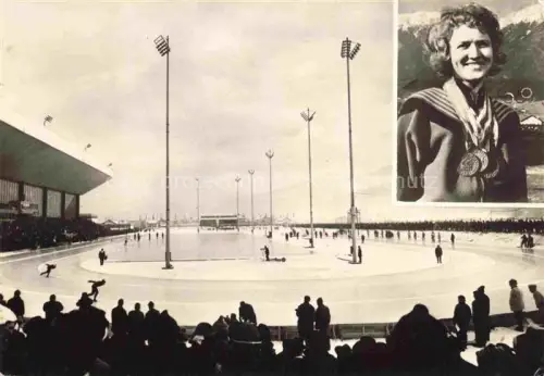 AK / Ansichtskarte Eislaufen Schlittschuhlaufen Ice Skating Patinage Patinaje-- Lidja Skoblikowa Innsbruck oesterreich
