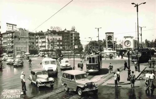 AK / Ansichtskarte ISTANBUL Constantinopel TK Taksim-Platz Strassenbahn