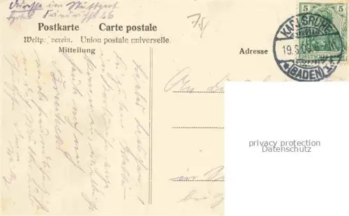 AK / Ansichtskarte KARLSRUHE Baden Stefansplatz mit Brunnen