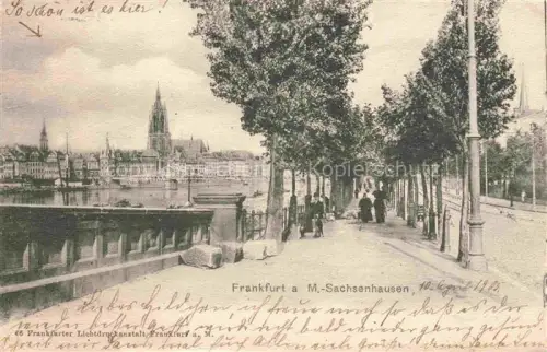 AK / Ansichtskarte Sachsenhausen FRANKFURT AM MAIN Uferpromenade am Main