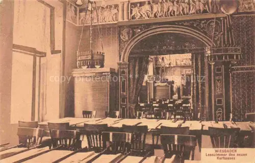 AK / Ansichtskarte WIESBADEN Lesezimmer des neuen Kurhauses