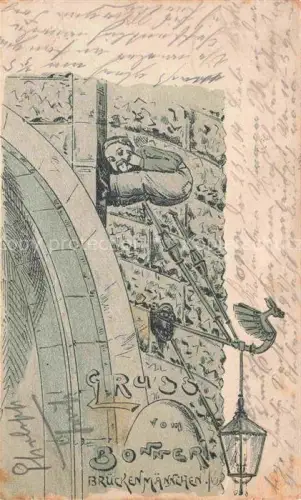 AK / Ansichtskarte BONN Rhein Brueckenmaennchen Kuenstlerkarte