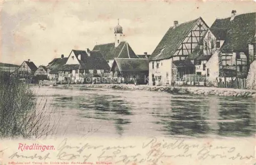 AK / Ansichtskarte Riedlingen Donau Wuerttemberg BW Partie an der Donau