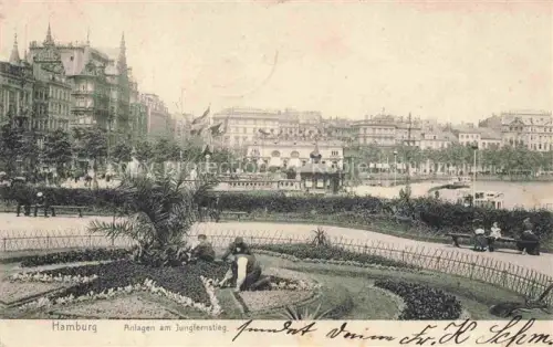 AK / Ansichtskarte HAMBURG  CITY Anlagen am Jungfernstieg