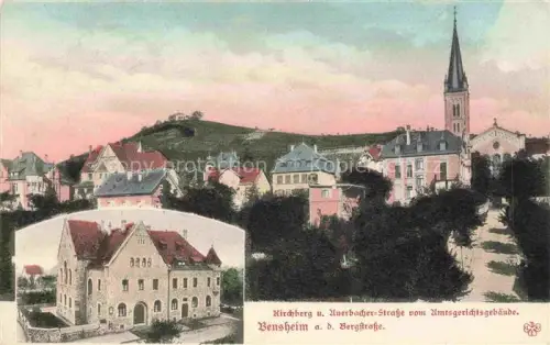 AK / Ansichtskarte Bensheim Bergstrasse Hessen Kirchberg Auerbacher Strasse vom Amtsgebaeude