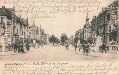 AK / Ansichtskarte BRAUNSCHWEIG  CITY Kaiser Wilhelm-Bruecke