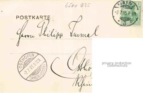 AK / Ansichtskarte MAINZ  Rhein Christuskirche und Neubauten vom Rheintor gesehen