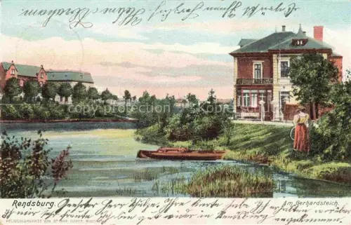 AK / Ansichtskarte Rendsburg Schleswig-Holstein Partie am Gerhardsteich