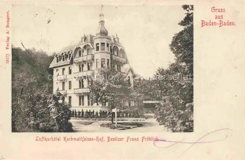 AK / Ansichtskarte BADEN-BADEN BW Luftkurhotel Korbmallfelsen-Hof