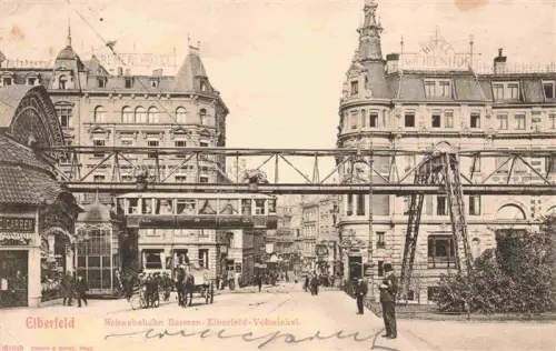 AK / Ansichtskarte Elberfeld Barmen WUPPERTAL Schwebebahn Barmen-Elberfeld-Vohwinkel